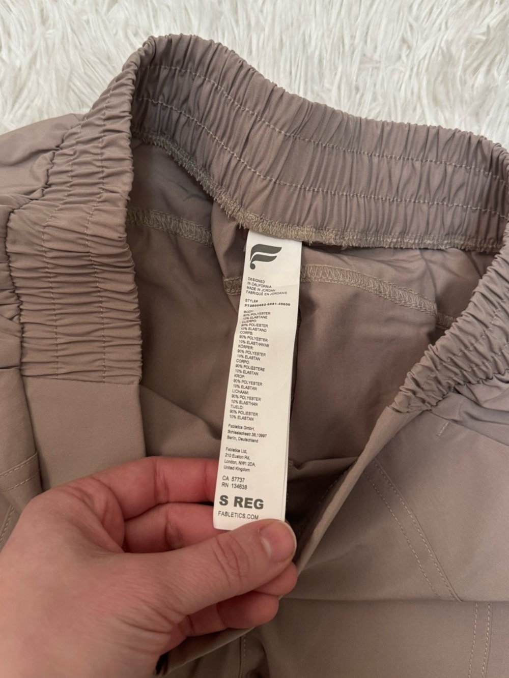 Fabletics Downtown wide leg pant Fabletics Taupe Wide-Leg Pull-On Pants - Picture 5 of 8